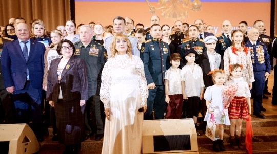 Торжественная церемония фонда Армия и культура в Зале церковных соборов Храма ХС